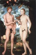 CRANACH, Lucas the Elder adam and eve Norge oil painting reproduction